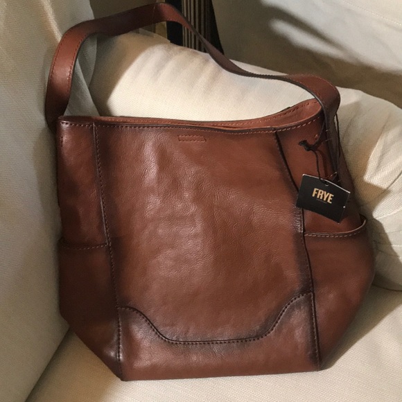 frye leather side pocket hobo